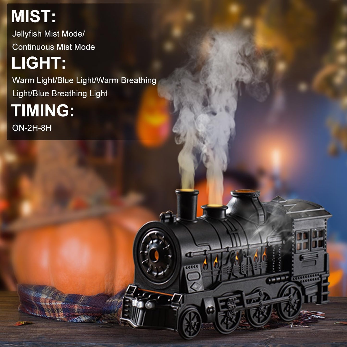 🎁 Perfect Gift Picks ✨Nostalgic Train Shape Fragrance Humidifier