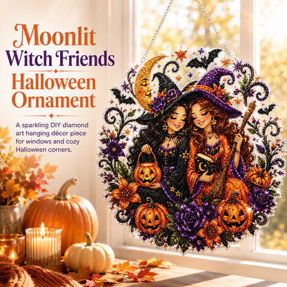 ⏰49% Off For Limited Time⏰Halloween Witch Diamond Art Suncatcher Gift Kit