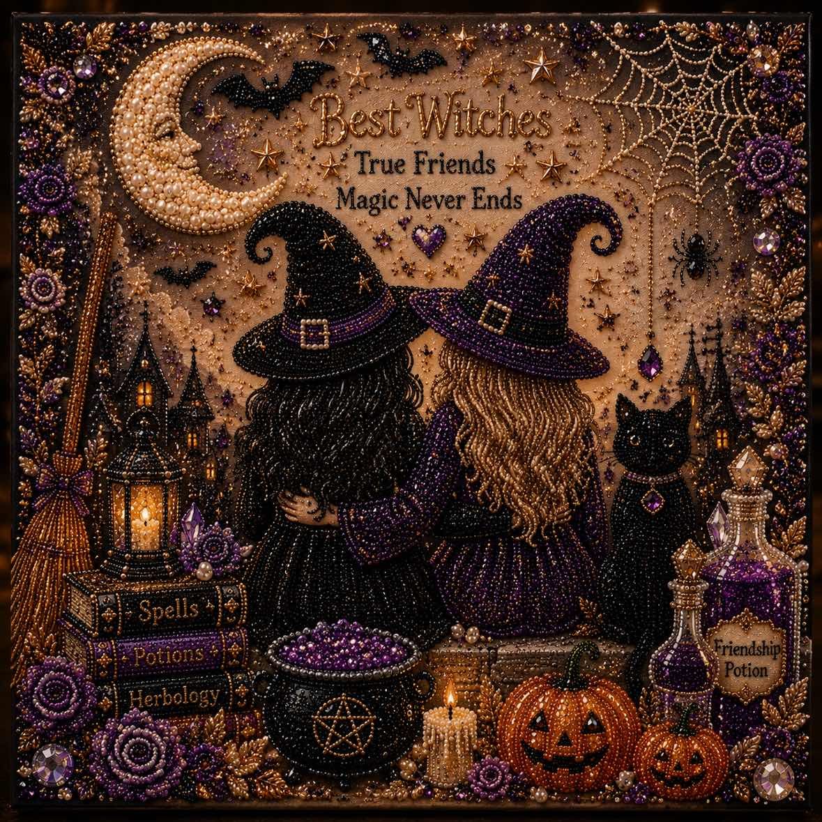 Ghost Pumpkin 3D Pearl Mosaic DIY Art Kit