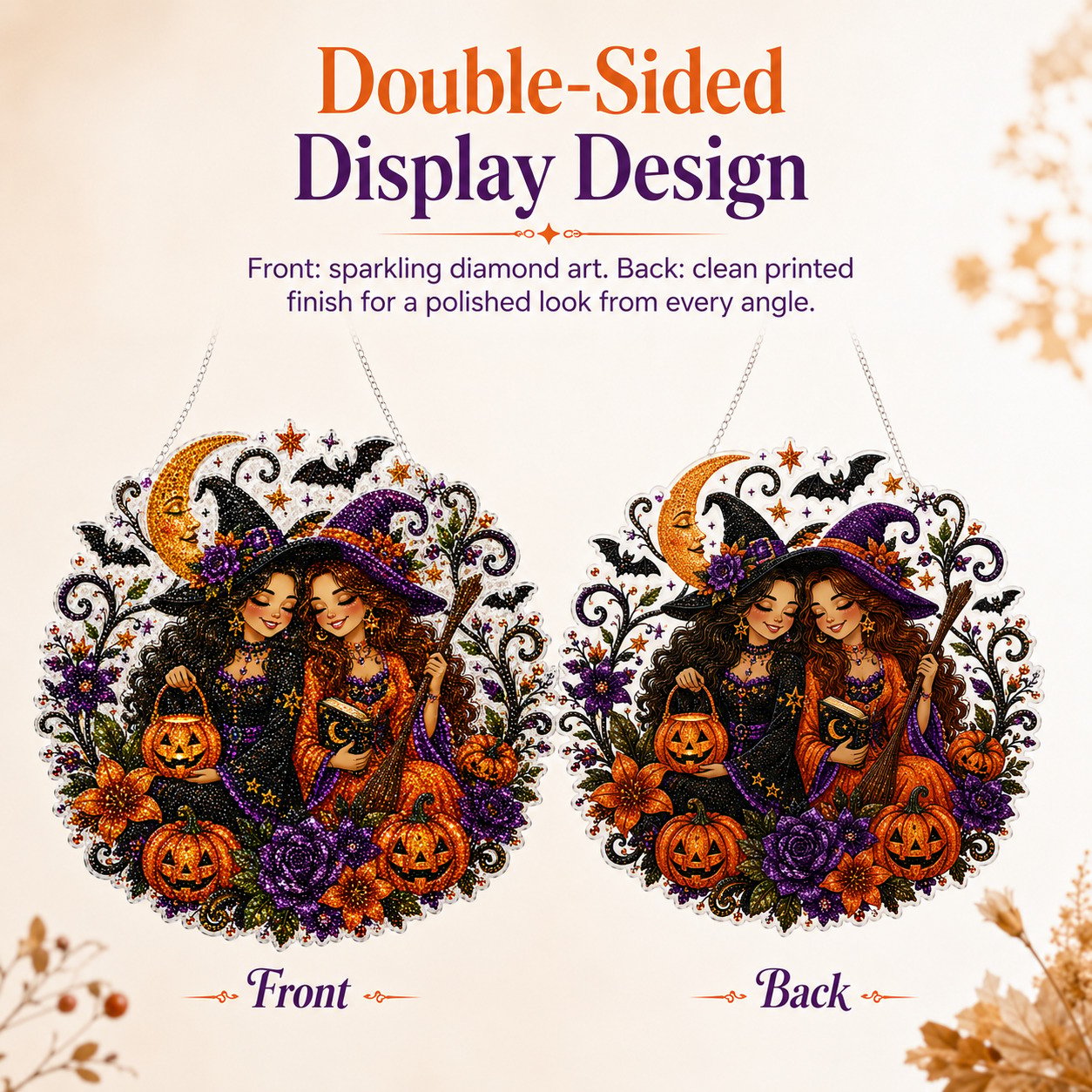 ⏰49% Off For Limited Time⏰Halloween Witch Diamond Art Suncatcher Gift Kit