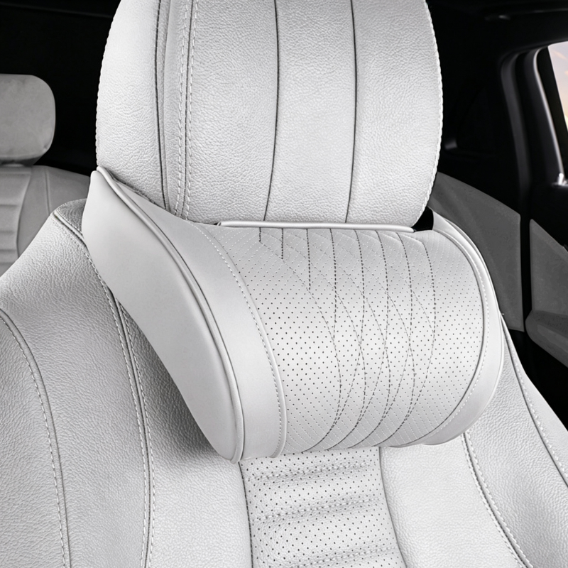 🚗💤 Drive in Comfort! Premium Memory Foam Car Neck Support Pillow