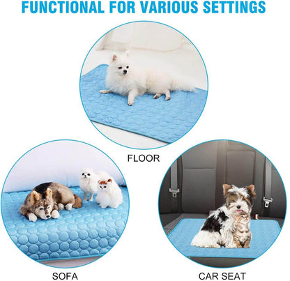 Breathable Self Cooling Pet Mat Heat Relief Pad For Dogs Cats Summer Use