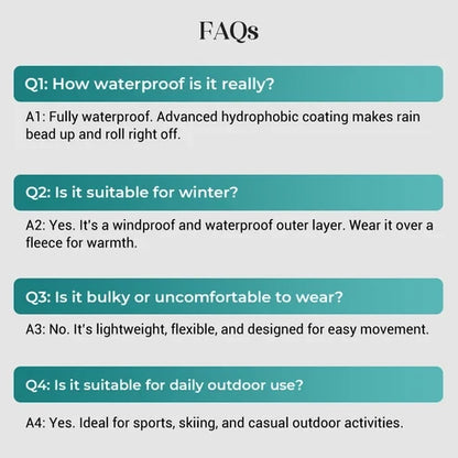 Fall New Arrivals-Outdoor Waterproof Sports Hooded Jacket– Windproof Breathable Sports Raincoat with Multi-Pockets, Durable & Abrasion-Resistant