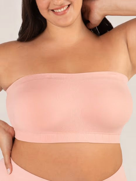 ⛱️Last Day Special Price!!🤩🔥Convertible Strapless Bandeau Bra with Wireless Comfort, Anti-Slip Grip & Removable Straps