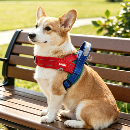 Adjustable Mesh Vest Harness For Medium Small Dogs