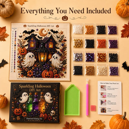 Halloween Pearl Diamond Art DIY Decor Craft Kit