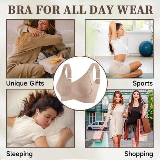 ⏰Last Day: Buy 1 Get 3🔥Comfortable Wireless Full Coverage Jelly Smoothing Super Bra 2.0👙 All-Day Comfort No More Sagging👍