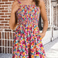 🏝️LAST DAY SALE 50% OFF💃Women's Summer Square Neck Sleeveless Loose Casual Short Smocked Romper