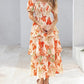 ⏰Summer Hot Sale 70% OFF💃Women's Floral Square Neck Puff Short Sleeve Smocked Tiered Dress