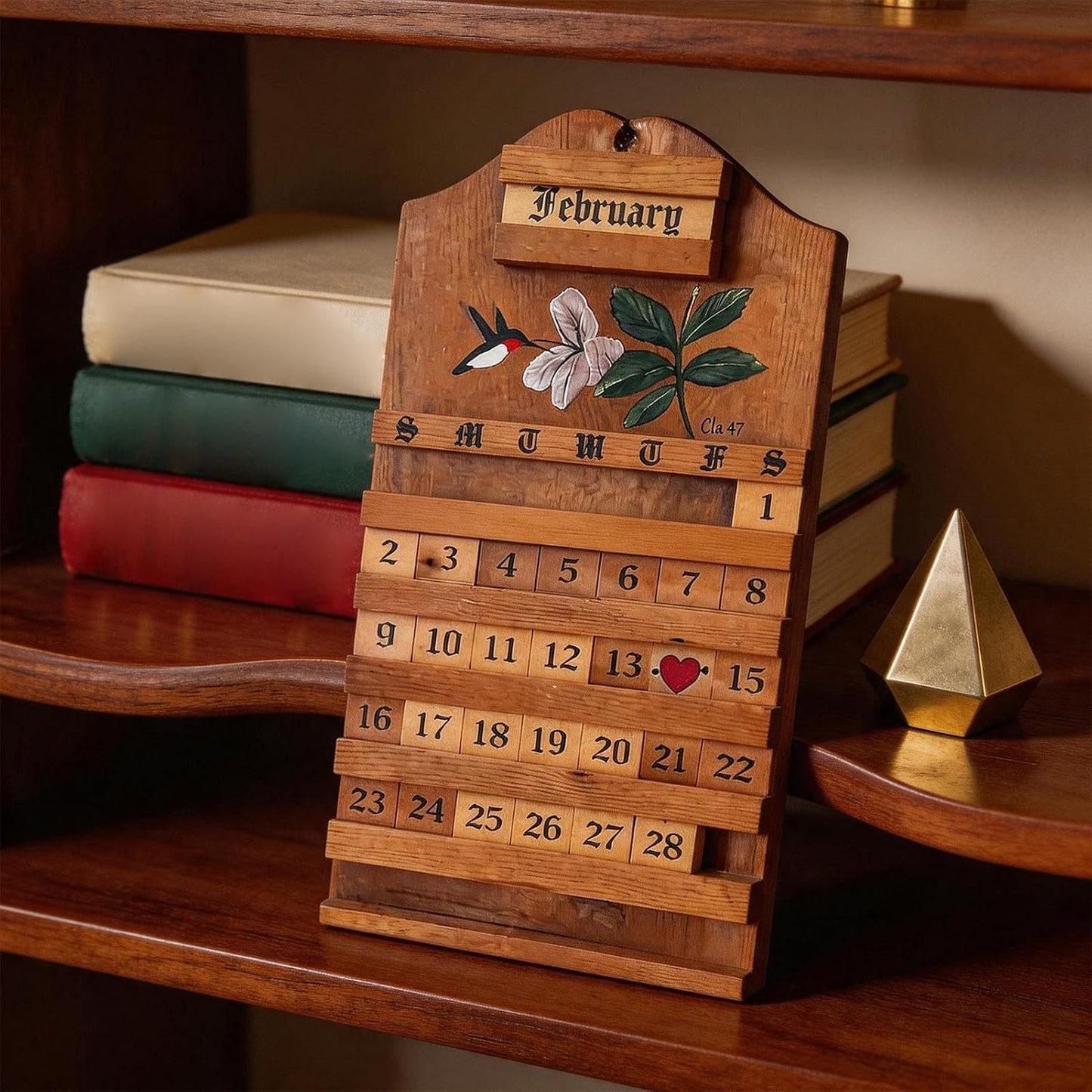 🎊 Special Blowout 🔥Wooden Perpetual Calendar – Elegant Desktop Decor🌸