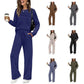 ⏳Zeitlich begrenztes Angebot⏰Damen Rundhals-Top & Hose mit Kordelzug Set