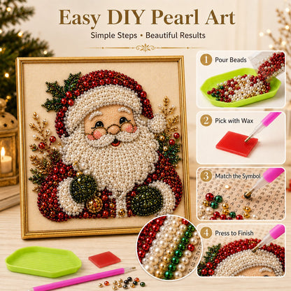Framed Holiday Pearl Painting DIY Kit For Beginners