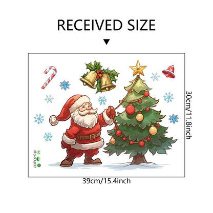 🎁Oferta de Navidad - Solo $17.99🎄🎅 Pegatinas de pared 3D de Navidad – Decoración creativa para el hogar en estas fiestas