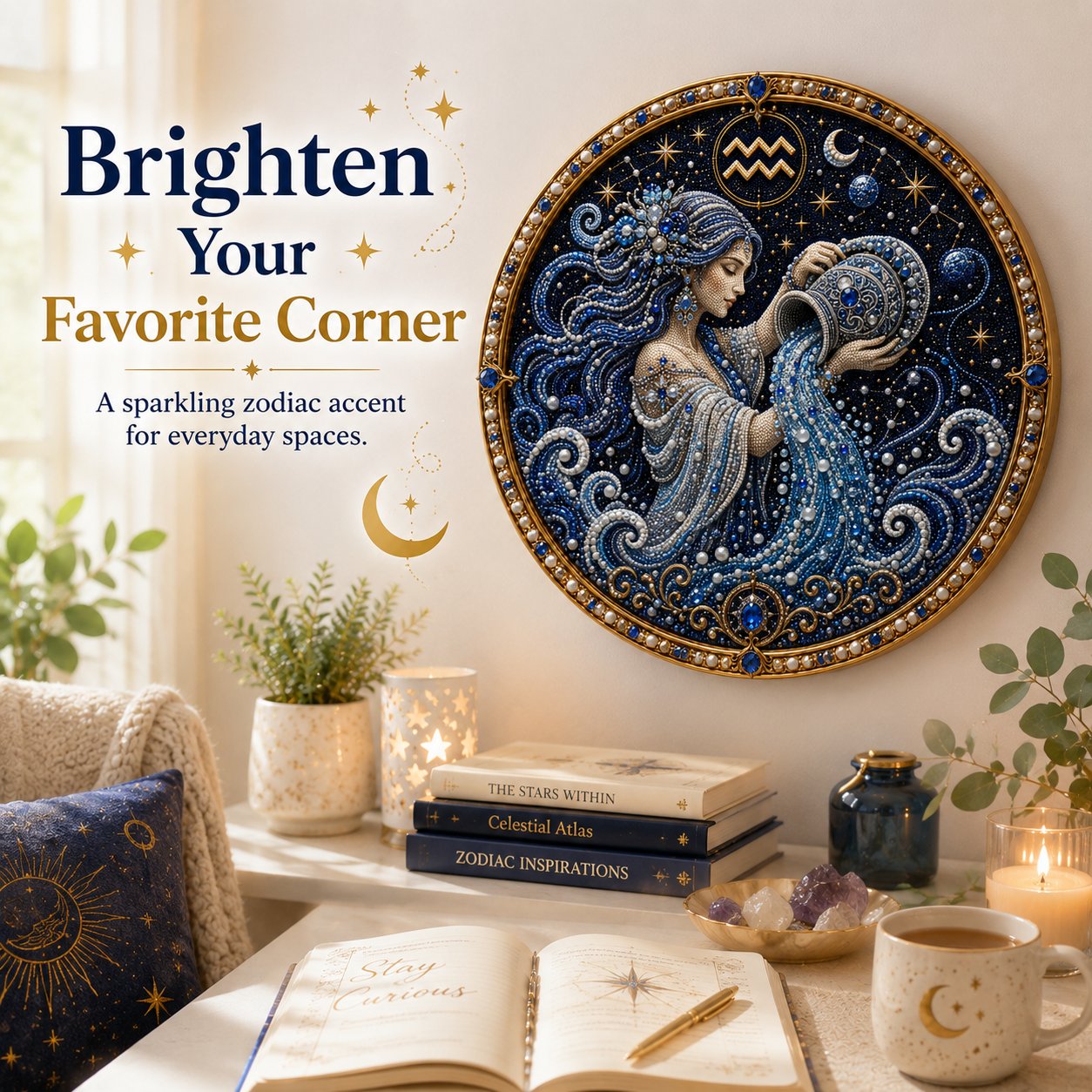 ⏳49% Discount Limited Time⏳3D Pearl 12 Zodiac Signs DIY Astrology Art Kit