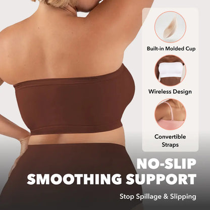 ⏳LAST DAY SALE !!🔥Aurelle™ No-Slip Convertible Bandeau – 3-Way Wear, Wire-Free & Trusted by 50K+ Women👙🇬🇧