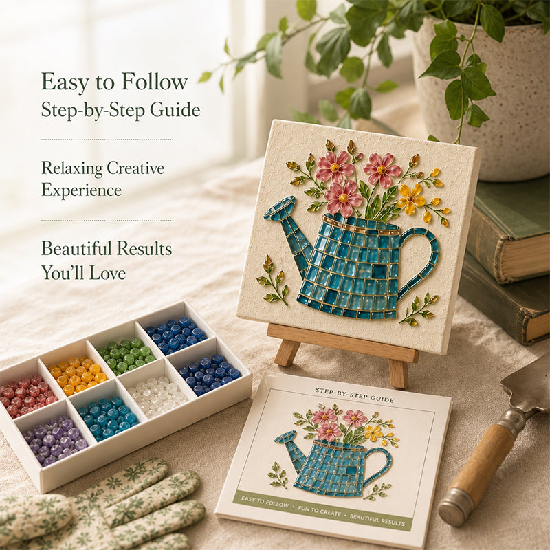💰 Instant Discount⏳Watering Can Mosaic DIY Art Kit