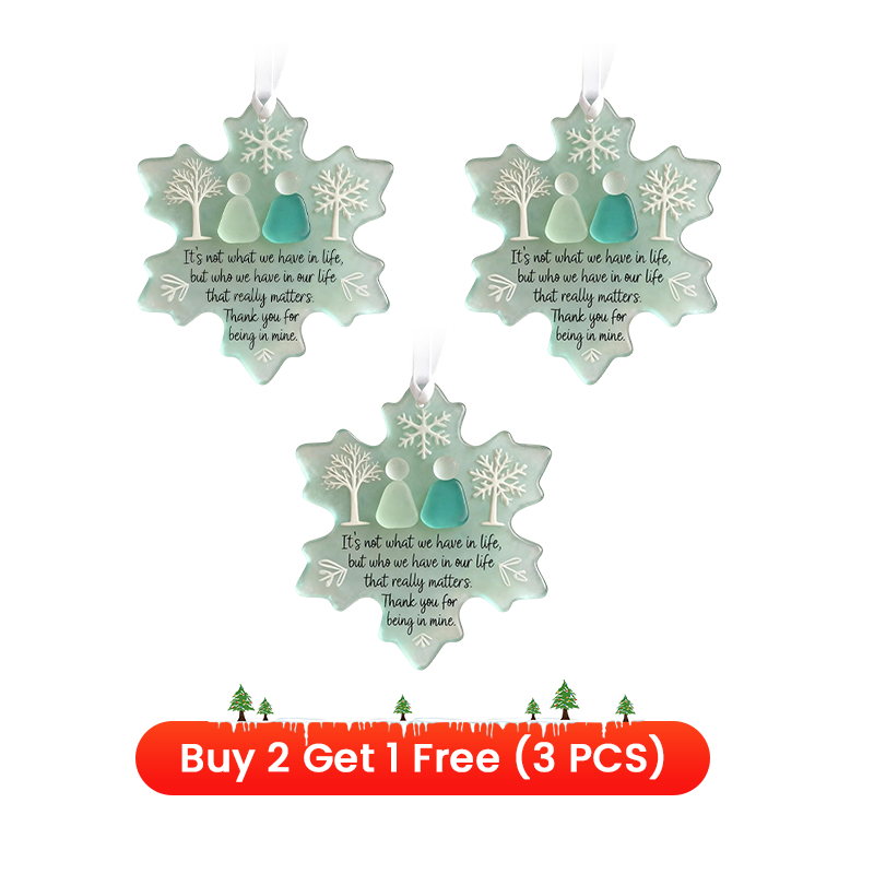 🎄Christmas Pre Sale $6.99!!☃️🌊Snowflake-Shaped Sea Glass Friendship Decor❄✨ Shaped by Nature & Crafted by Hand!