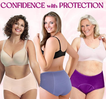 🌸Last Day-Buy 1 Get 3 Packs & Each ONLY ￡3.99!!🎉2026 Best Seller High Waist Leak proof panties✨Butter-Soft & Stretchy🍃