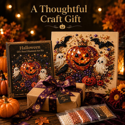 Halloween Pearl Diamond Art DIY Decor Craft Kit