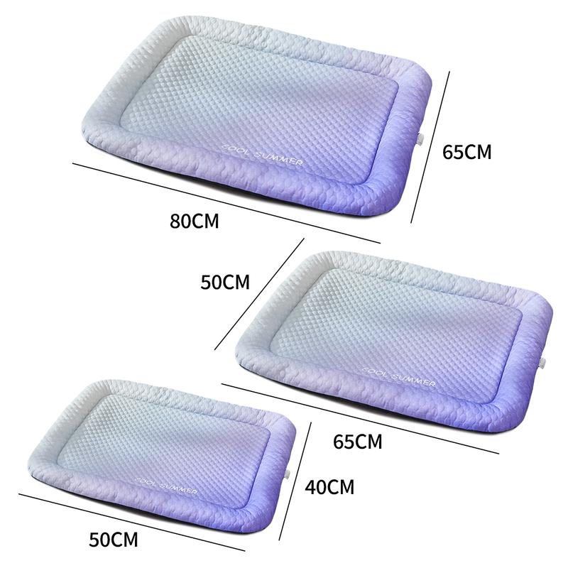 Gradient Ice Silk Pet Cooling Pad Washable Summer Mat For Dogs Cats Indoor Travel