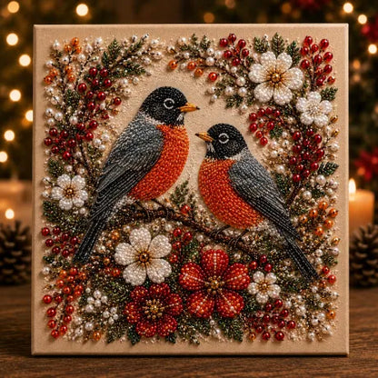 🔥49% Limited Time Discount🔥Cardinal Winter Pearl Art DIY Home Craft Kit