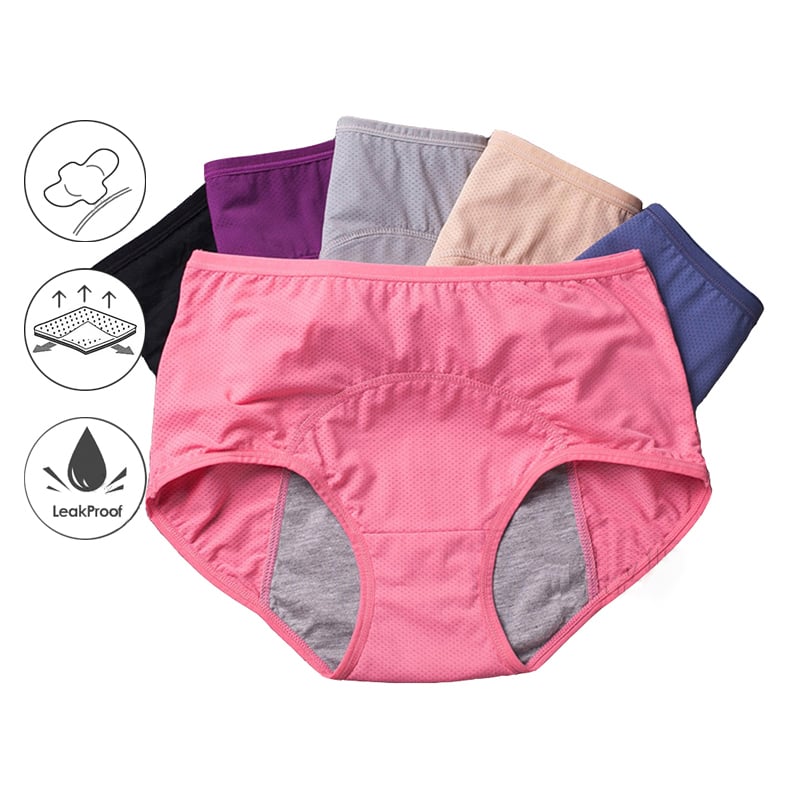 ⏳Last Day-Buy 1 Get 3 Packs!!🔥2026 Best-Selling🏆LunaBloom™ High-Waist Leak-Proof Panties✨Butter-soft, ultra-stretchy & discreetly protective 🍃