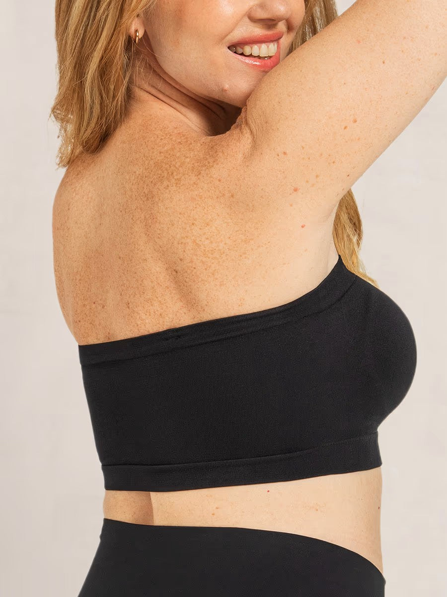 ⛱️Last Day Special Price!!🤩🔥Convertible Strapless Bandeau Bra with Wireless Comfort, Anti-Slip Grip & Removable Straps