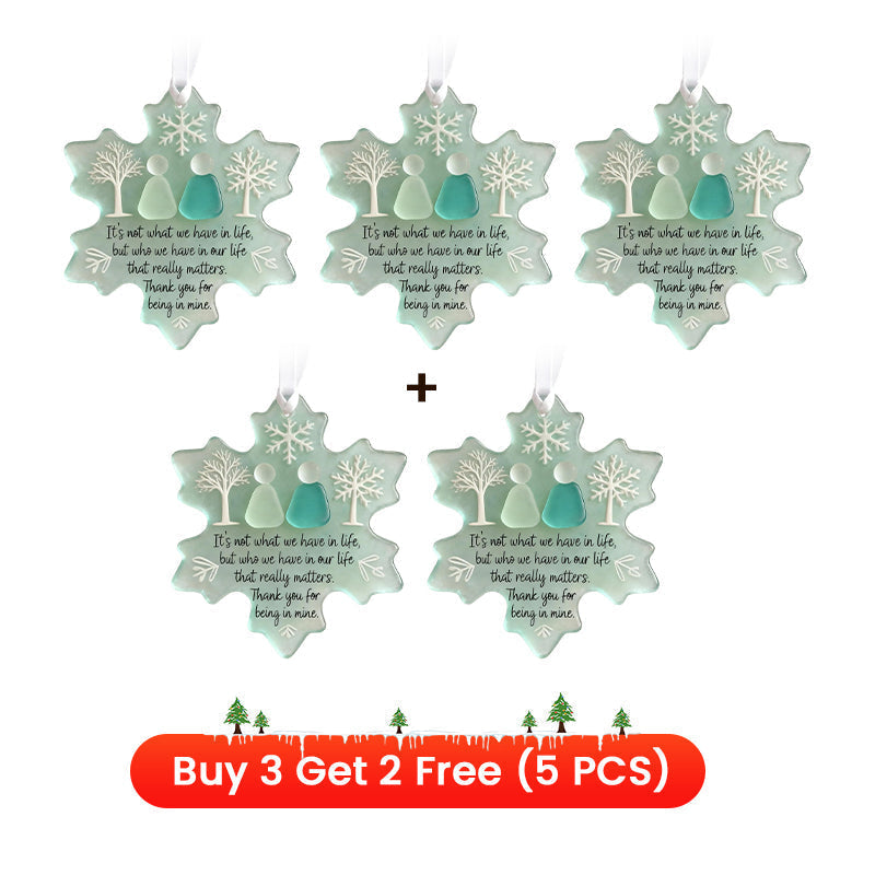 🎄Christmas Pre Sale $6.99!!☃️🌊Snowflake-Shaped Sea Glass Friendship Decor❄✨ Shaped by Nature & Crafted by Hand!