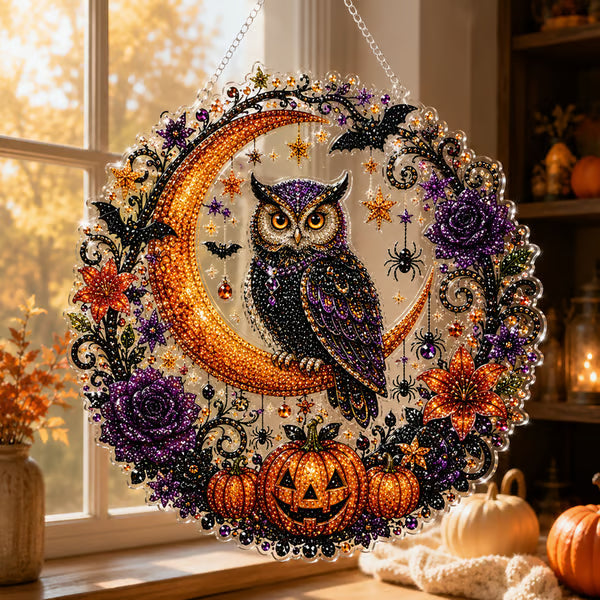 ⏰49% Off For Limited Time⏰Halloween Witch Diamond Art Suncatcher Gift Kit