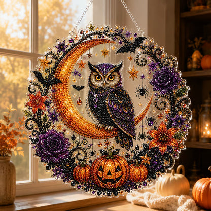 ⏰49% Off For Limited Time⏰Halloween Witch Diamond Art Suncatcher Gift Kit