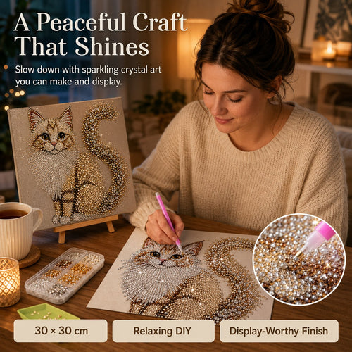 Crystal Diamond Art Kit DIY Decor For Beginners