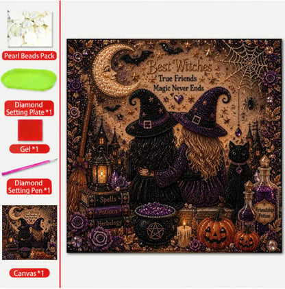 Ghost Pumpkin 3D Pearl Mosaic DIY Art Kit