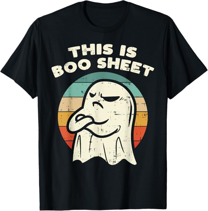 👻This Is Boo Sheet Ghost Retro Halloween Costume Unisex T Shirt👕