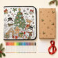🎄Weihnachts-Essentials ✨ DIY Weihnachts-Zeichenfilzdecke mit 24 abwaschbaren Markern