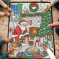 🎄Weihnachts-Essentials ✨ DIY Weihnachts-Zeichenfilzdecke mit 24 abwaschbaren Markern