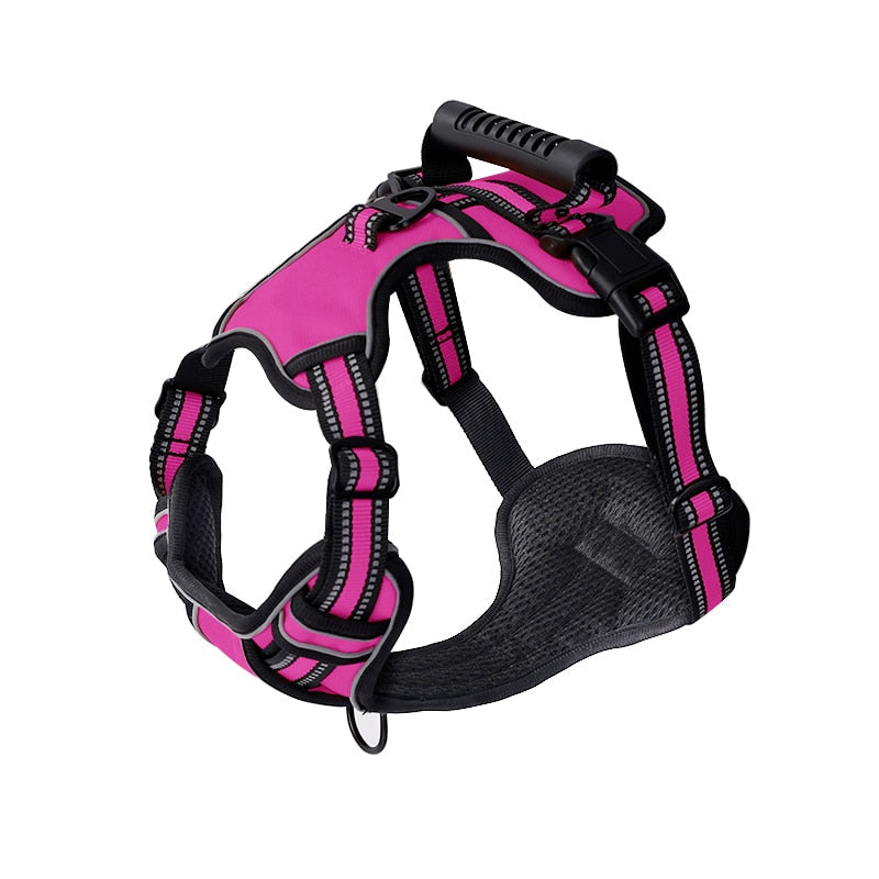 No Pull Anti Escape Dog Harness Equipped With Dual Leash Attachment Clips