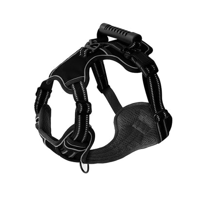 No Pull Anti Escape Dog Harness Equipped With Dual Leash Attachment Clips