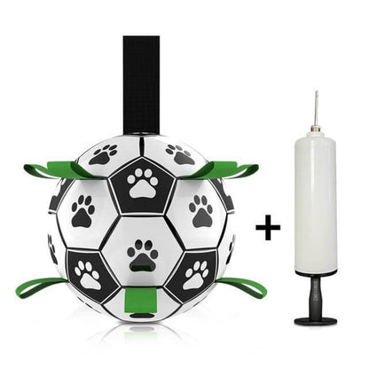 Durable Bite Resistant Soccer Ball Interactive Outdoor Play Toy For Dogs