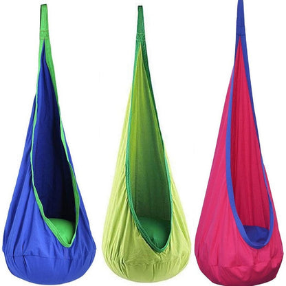 🛍️ Special Offer⏳Children's Hanging Hammock Chair with Inflatable Pillow