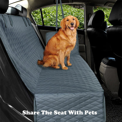 Waterproof Pet Car Seat Cover Protective Back Seat Mat For Dogs Travel Use