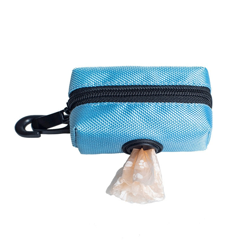 Mini Pet Poop Bag Holder With Leash Attachment Portable Outdoor Dog Walking Accessory