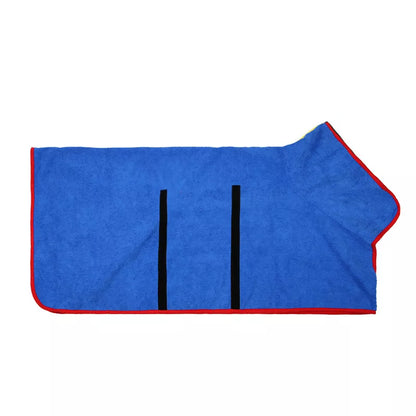 Microfiber Absorbent Dog Bathrobe Fast Drying Pet Coat Towel For Dogs And Cats