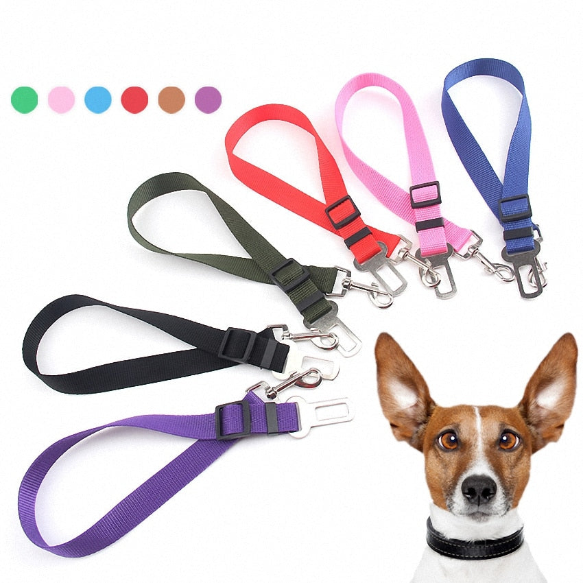 Adjustable Safety Pet Car Seat Belt For Dogs Vehicle Travel Protection