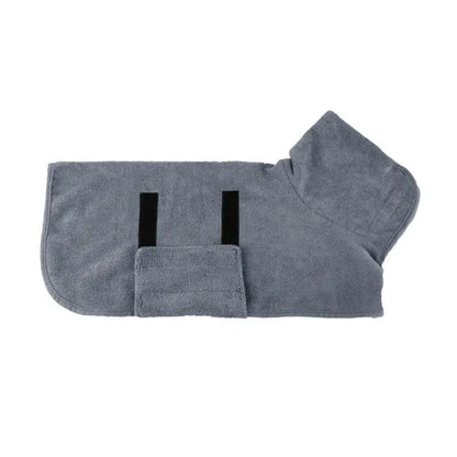 Microfiber Absorbent Dog Bathrobe Fast Drying Pet Coat Towel For Dogs And Cats