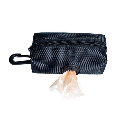 Mini Pet Poop Bag Holder With Leash Attachment Portable Outdoor Dog Walking Accessory