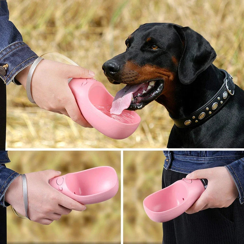 Portable Leak Proof Pet Water Bottle 350/550ML Travel Drinking Feeder For Dogs And Cats