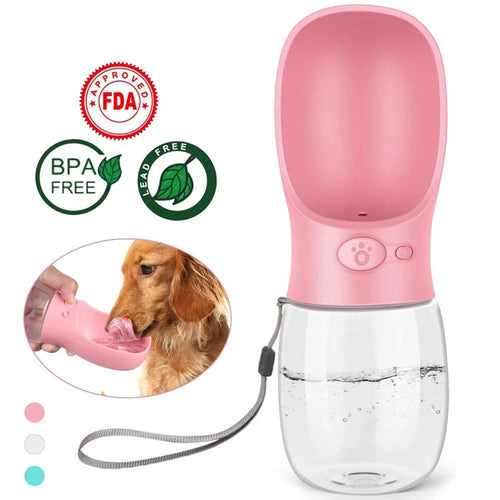 Portable Leak Proof Pet Water Bottle 350/550ML Travel Drinking Feeder For Dogs And Cats