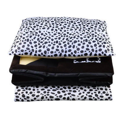 Warm Foldable Thick Cotton Dog House Soft Comfort Puppy Bed With Removable Cushion