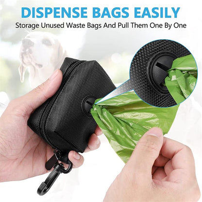 Mini Pet Poop Bag Holder With Leash Attachment Portable Outdoor Dog Walking Accessory