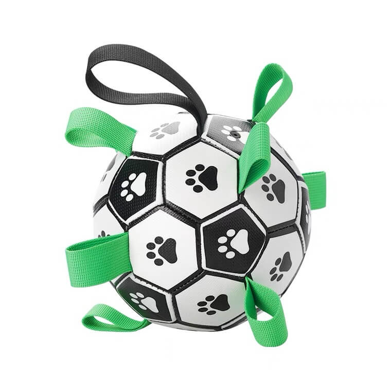 Durable Bite Resistant Soccer Ball Interactive Outdoor Play Toy For Dogs